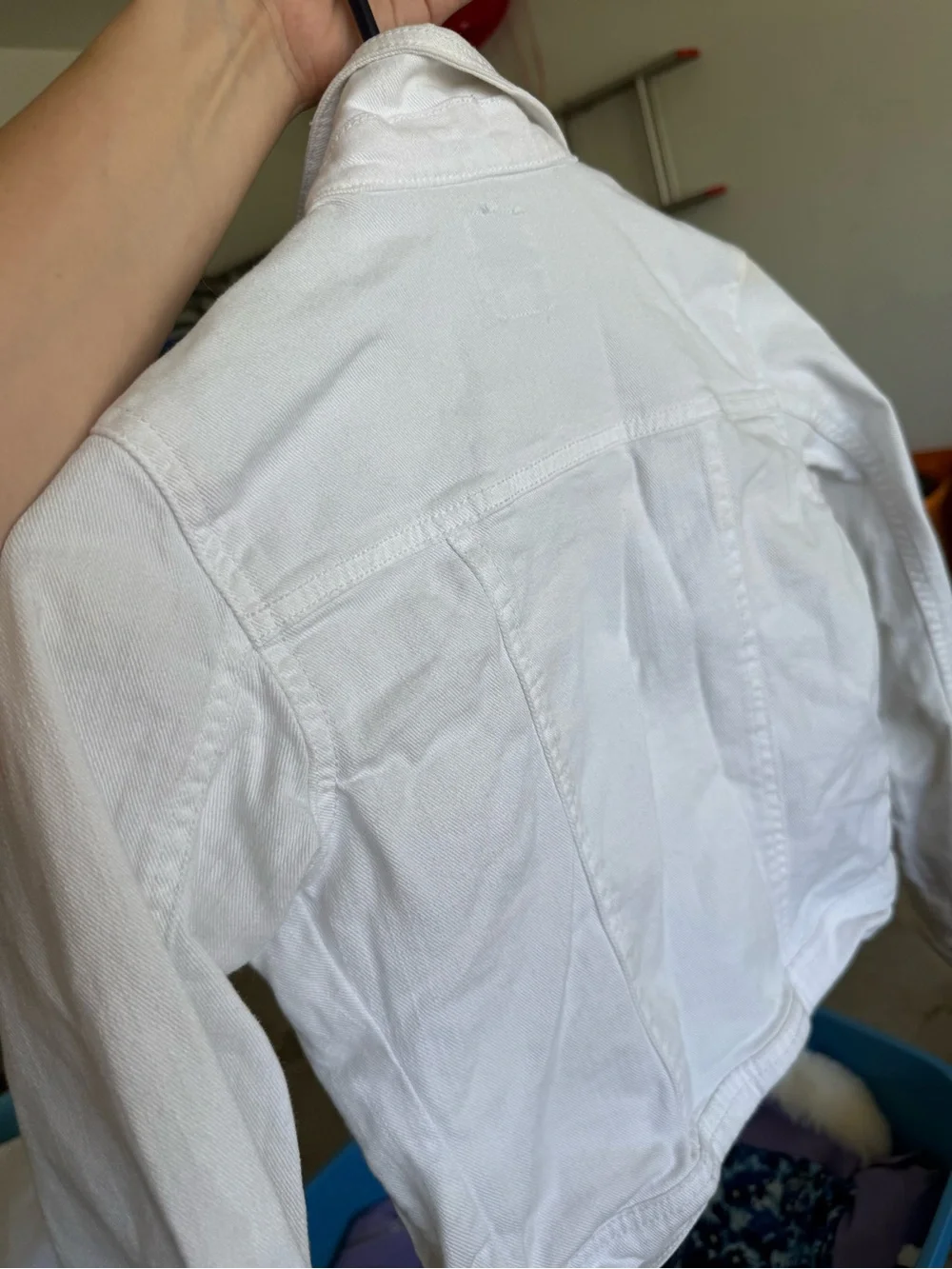 Old Navy White Denim Jacket for Girls